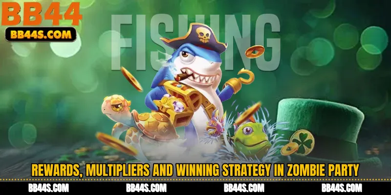 Rewards, Multipliers and Winning Strategy in Zombie Party